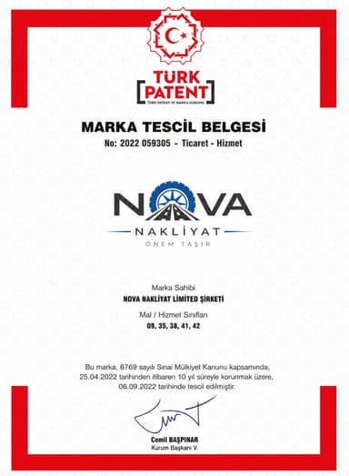 Marka Tescil Belgesi