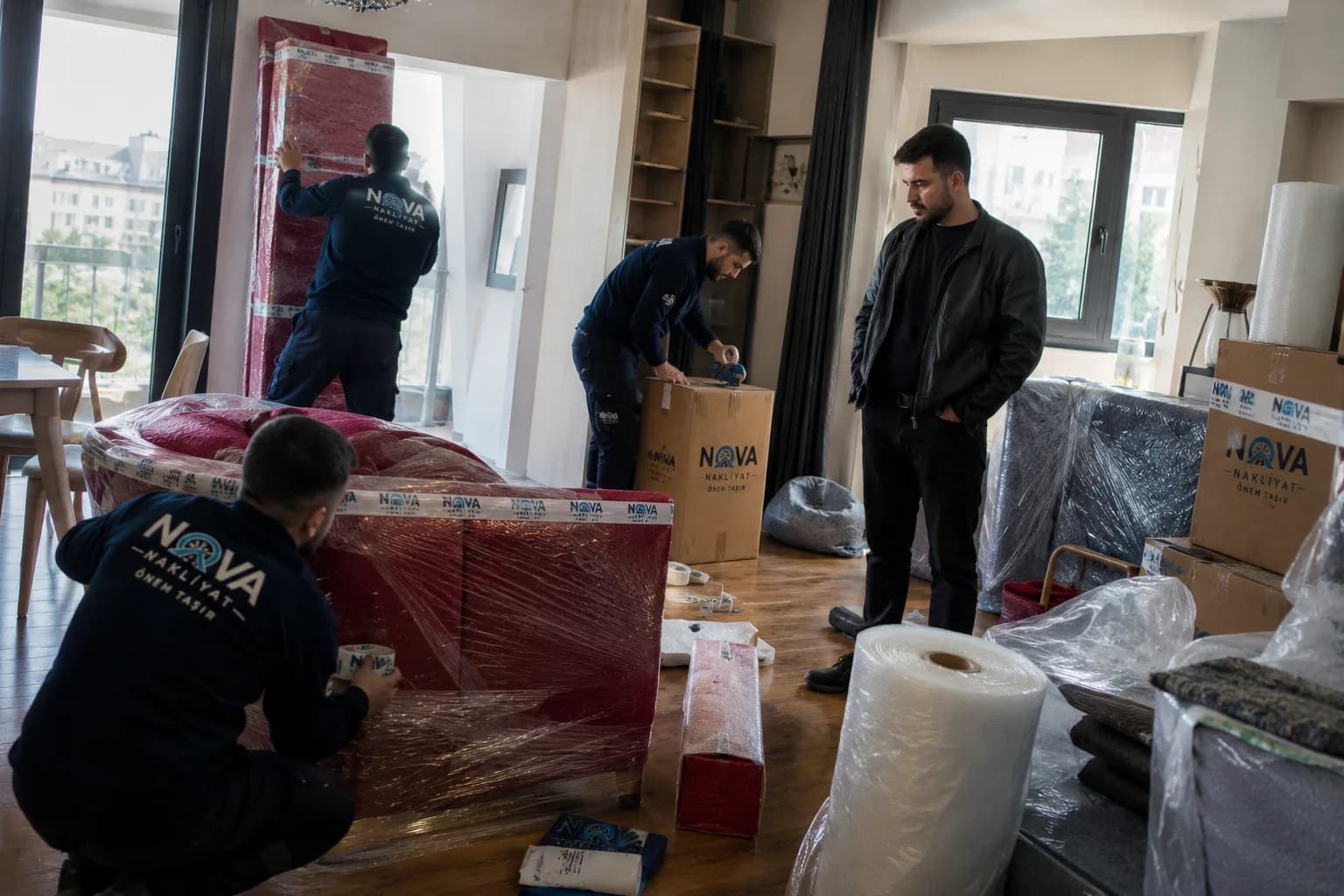 Kağıthane Evden Eve Nakliyat kolili ev taşıma hazırlığı